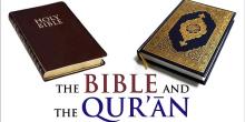 Flier for The Bible and the Qur'an, with Nate Ramsayer