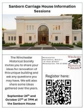 Flier for Carriage House Information Session