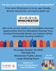 Flier for Volunteer Opportunities with the Winchester Housing Coalition