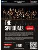 Flier for The Spirituals concert